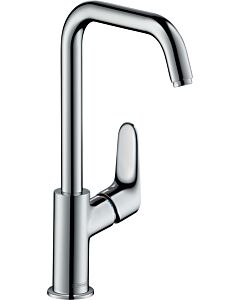 hansgrohe Focus 240 Waschtischarmatur, 31609000 schwenkbarer Auslauf, mit Ablaufgarnitur, chrom