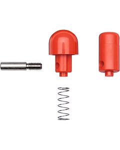bouton hansgrohe à la Axor Carlton thermostat match0 chromé
