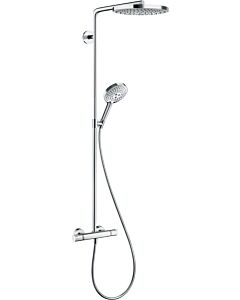 hansgrohe Raindance Select Showerpipe   27129400 S 240 2jet, weiß/chrom, Brausearm 46cm, schwenkbar