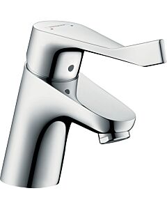 hansgrohe Focus Waschtisch Armatur 31914000 chrom, ohne Ablauifgarnitur, mit langem Griff