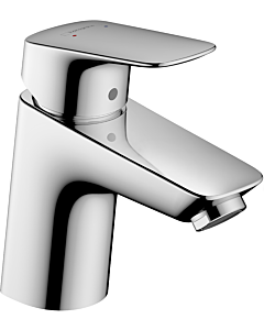 hansgrohe Logis 70 Waschtisch Armatur 71078000 chrom, Low Flow, Ablaufgarnitur, Höhe 166 mm