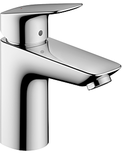 hansgrohe Logis Waschtischarmatur 71107000 Push Open Ablaufgarnitur, Wasserhahn