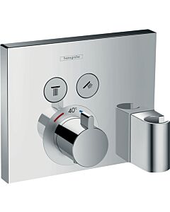 hansgrohe ShowerSelect Fertigmontageset 15765000 UP Thermostat, 2 Verbraucher, chrom