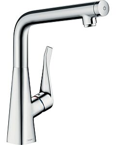 hansgrohe Metris Select 320 Küchenarmatur 14883000 chrom, schwenkbarer Auslauf