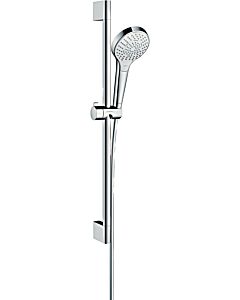 hansgrohe Croma Select S Multi Brauseset 26561400 EcoSmart, weiss-chrom, 65 cm Brausestange