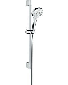 hansgrohe Croma Select S Vario Brauseset 26563400 EcoSmart, weiss-chrom, 90 cm Brausestange
