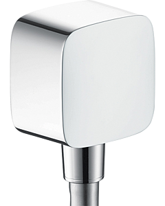 hansgrohe Fixfit Schlauchanschluss 26457000 chrom, Rückflussverhinderer und Kunststoffwinkel