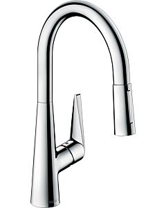 hansgrohe Talis M51 kitchen faucet 72817000 with pull-out spray, 2jet, 4.7 l/min, chrome