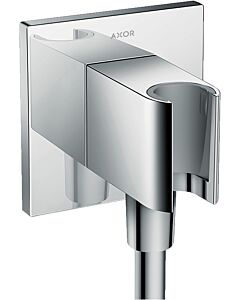 Axor Fixfit Square Porter 36734000 chrom, eckig, Rückflussverhinderer, mit Wandhalter