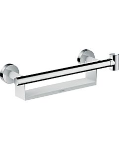 hansgrohe Comfort 26328400 white / chrome, with shelf and shower bracket