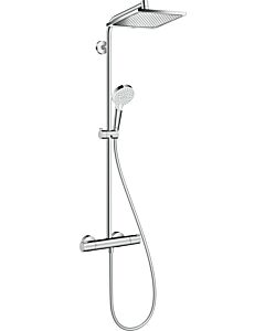 hansgrohe  Crometta E 240 Showerpipe 27281000 chrom, 1jet, EcoSmart., 9 l/min, 24 x 24 cm
