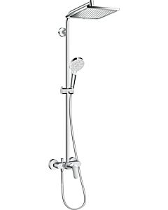 hansgrohe Crometta E 240 showerpipe 27284000 chromé , 1jet, 24 x 24 cm, avec mitigeur monocommande