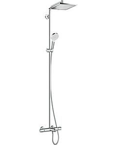 hansgrohe Crometta E 240 Showerpipe   1jet 27298000 chrome, 240 x 240 mm, with thermostatic bath mixer