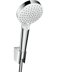 hansgrohe Crometta Vario Wannenset 26694400 160 cm, weiss-chrom, EcoSmart, Comfortflex
