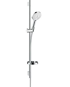 hansgrohe Raindance Select Brauseset 26631400 S 120, weiß/chrom, Brausestange Unica 90 cm