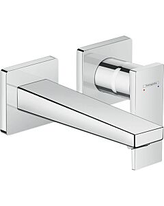 hansgrohe Metropol Waschtischarmatur 32525000 chrom, für Wandmontage, Zungengriff, 165mm