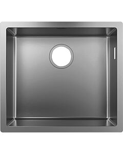 Hansgrohe S719-U500 Unterbauspüle 43427800 Edelstahl, 1 Hauptbecken