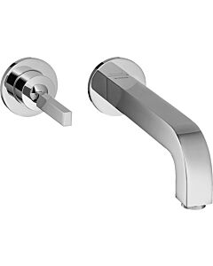 hansgrohe Waschtisch Armatur Axor Citterio 3911300 Unterputz mit Einzelrosette, Auslauf kurz, chrom