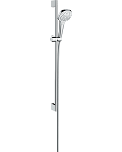 hansgrohe Croma Select E Multi Brause Set 26591400 EcoSmart, weiss chrom, 90 cm Stange Unica Croma