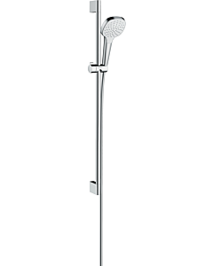 hansgrohe Croma Select E 1jet Brauseset 26594400 weiss-chrom, 90 cm Brausestange Unica Croma