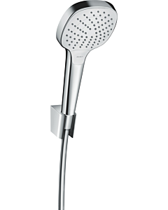 hansgrohe Croma Select E Vario Wannenset 26413400 weiss-chrom, 160 cm Schlauch Isiflex