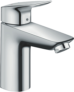 hansgrohe Logis 100 Waschtisch Armatur 71102000 CoolStart, chrom, Zugstangen Ablaufgarnitur