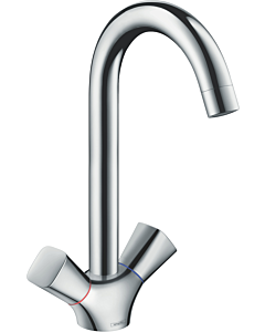 hansgrohe Logis Küchen Armatur 71280000 chrom, schwenkbarer Auslauf
