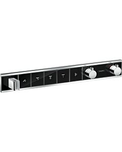 Hansgrohe RainSelect Brausethermostat 15358600 chrom-schwarz, für 5 Verbraucher