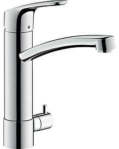 hansgrohe Focus Einhebel-Küchenmischer 31803000 200, mit Geräteabsperrventil, schwenkbar, chrom