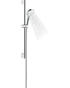 hansgrohe Crometta shower set 26534400 9 l/min, white/chrome, 669 mm shower bar