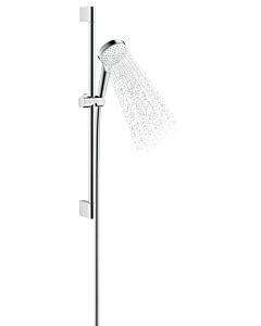 hansgrohe Crometta 1jet set de douche 26535400 blanc chromé , EcoSmart 9 l/min, barre 65 cm