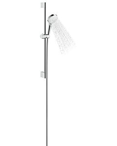 hansgrohe Crometta Vario Brauseset 26538400 weiss chrom, EcoSmart, mit 90 cm Brausestange
