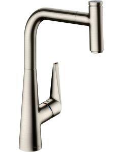 hansgrohe Talis Select S300 Küchenarmatur 72821800 Edelstahl-Optik, schwenkbar, herausziehb. Auslauf