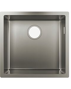 Hansgrohe S719-U400 Unterbauspüle 43425800 Edelstahl, 1 Hauptbecken