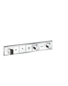 Hansgrohe RainSelect Brausethermostat 15356400 chrom-weiss, für 3 Verbraucher