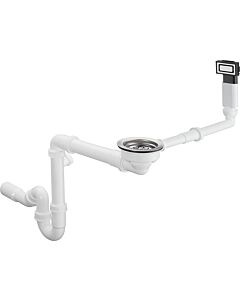 hansgrohe 660 hansgrohe vidage / trop-plein 43921800 manuel, pour simple vasque, D14-10 BSO, acier inoxydable