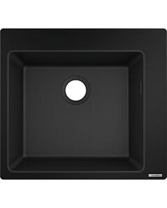 hansgrohe Einbauspüle 43312170 560 x 510 mm, 1 Hauptbecken, Hahnloch vordefiniert, graphitschwarz