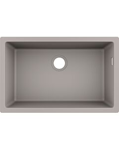 hansgrohe 43432380 710 x 450 mm, 2000 main bowl, concrete gray