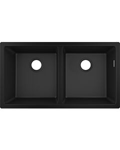 hansgrohe 43434170 820 x 450 mm, 2 main bowls, graphite black