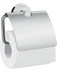 Hansgrohe Logis Universal paper holder 41723000 brass, with lid, chrome