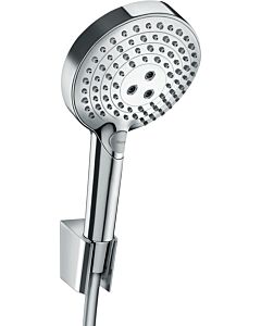 Hansgrohe Raindance Select S120 Wannenset 27668000 chrom, 3jet mit PowderRaint, Brauseschlauch 160cm