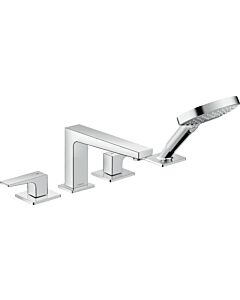 Hansgrohe Metropol 4-Loch Wannenarmatur 32552000 chrom, mit Zungengriffen