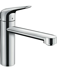 hansgrohe Focus M42 Küchenarmatur 120 1jet 71805000 schwenkbarer Auslauf 360°, chrom