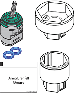 hansgrohe joystick - cartridge J27 96783000 complete