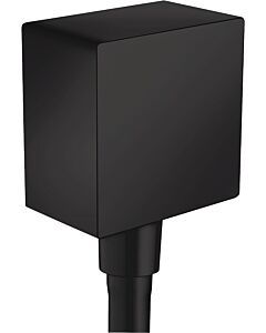 hansgrohe FixFit hose connection 26455670 DN 15, with backflow preventer and plastic angle, matt black