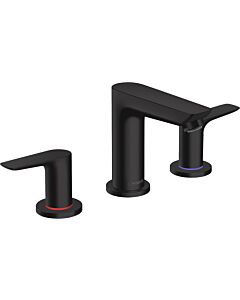 hansgrohe Talis E avec garniture de vidage lavabo 3 trous 71733670 avec garniture de vidage , noir mat