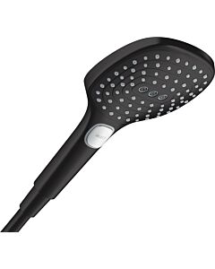 Pommeau de douche hansgrohe Raindance Select E 28728670 Pommeau de douche taille 120 mm, 3 jets, EcoSmart, 8 l/min, noir mat