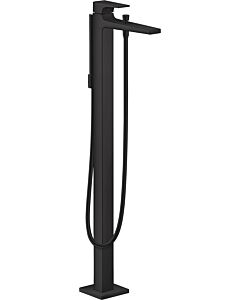 hansgrohe Metropol Fertigmontageset 32532670 Wannen-Einhebelmischer, bodenstehend, Ausladung 235 mm, mattschwarz