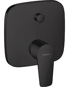 hansgrohe Talis E Fertigmontageset 71474670 Unterputz-Wannen-Einhebelmischer, mit Sicherungskombination, mattschwarz