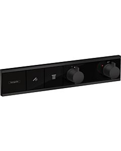 hansgrohe RainSelect thermostat 15380670 noir mat, 2x consommateurs, caché